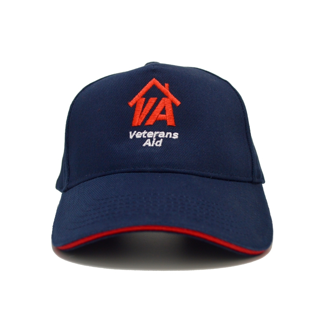 Veterans Aid Navy Cap Front