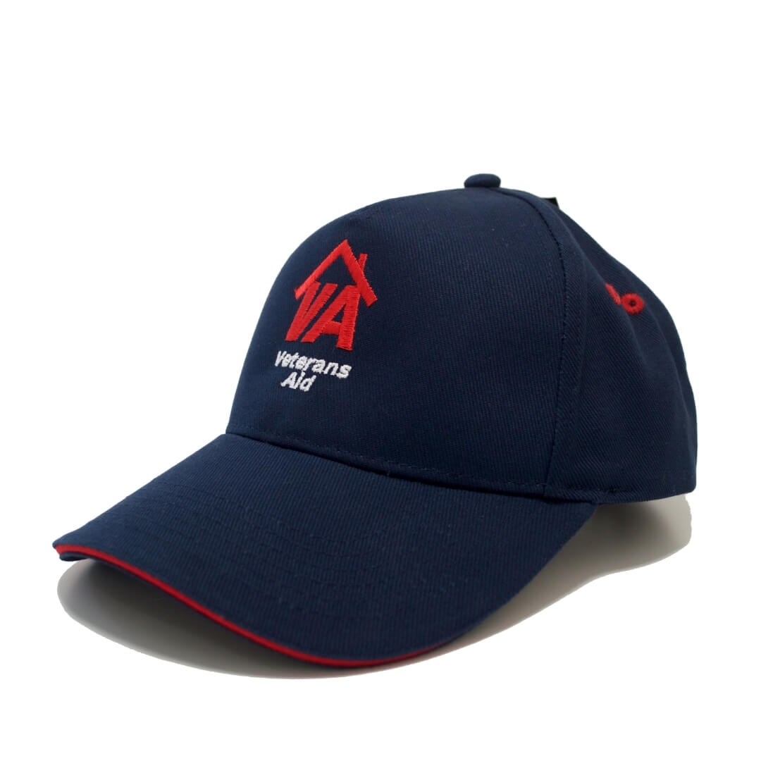 Veterans Aid Navy Cap Side